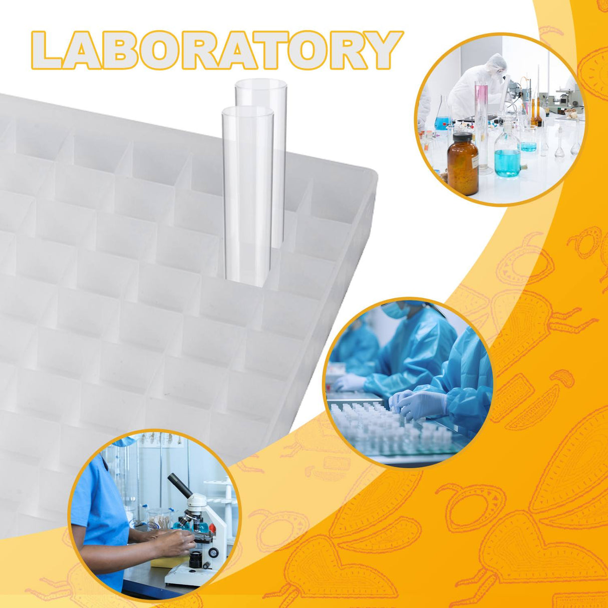 Biologix® Drosophila Trays for Drosophila Narrow Vials, 2 Pcs/Case