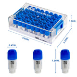 Biologix® SBS Format Cryogenic Vials-1mL, 2mL, 5mL, 48-Well, Racked, External Thread, 10 Sets/Pack, 2 Packs/Case