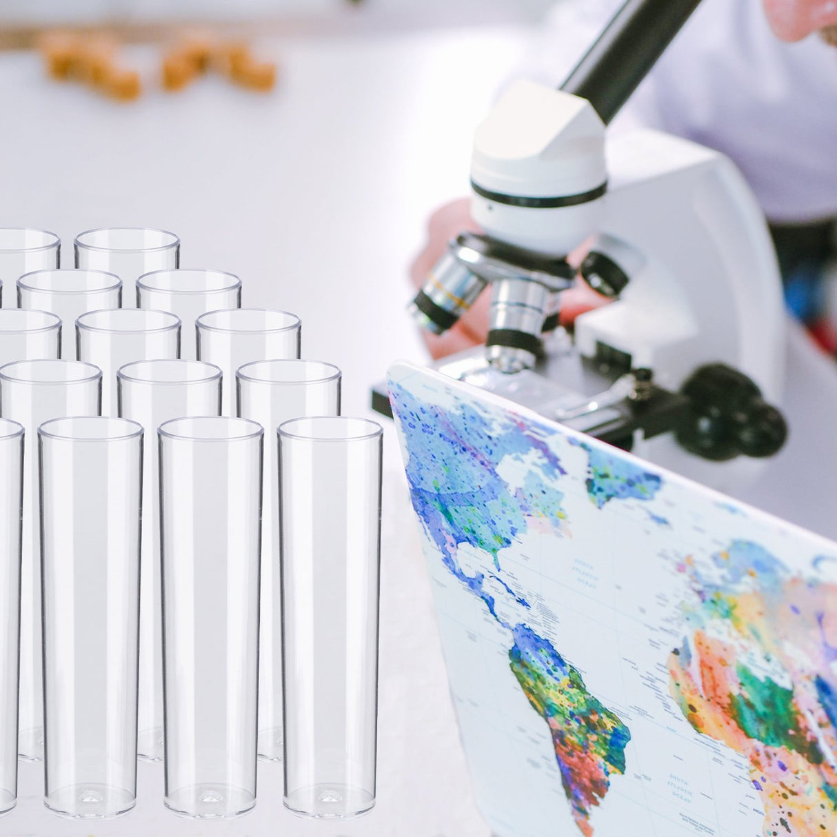 Drosophila Vials, PP, Bulk/Tray Packaging, 500 Pcs/Case