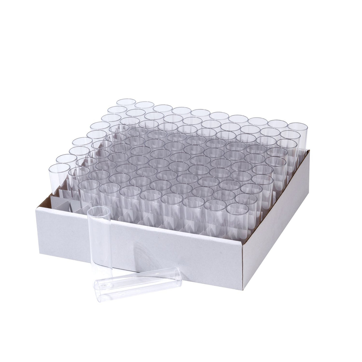 Drosophila Vials, PP, Bulk/Tray Packaging, 500 Pcs/Case