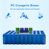 CryoKING® PC Cryogenic Boxes-Assorted color (2in. 100-Well) , 5 /Pack, 20/Case