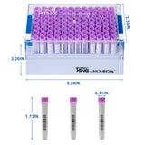 CryoKING® SBS Combo 1.4mL Cryogenic Vials + Rack, 10/Pack, 20/Case