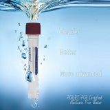 Ultra Pure Water, Molecular Biology Grade, DNase, RNAse, Protease, Endotoxins (Pyrogen) Free, PCR/RT-PCR Certified, Nuclease-Free Water, 10 ml, 50 Pcs/Pack, 10 Packs/Case