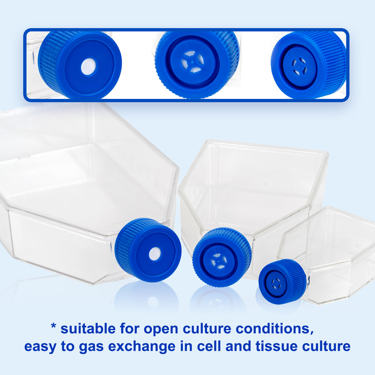 Biologix® Cell Culture Flask 25cm² with Filter /Plug Cap, 5/Pack, 200/Case