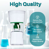 Vacuum Filtration Unit, Membrane, PES, pore size: 0.22um, 1/Pack, 12/Case