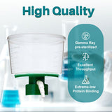 Vacuum Filtration Unit-Funnel, Membrane: PES, Pore Size: 0.45μm, 1/Pack, 24/Case