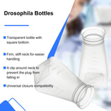 Drosophila Bottles, 6oz (177ml), Square Bottom, Bulk/Tray Package, 200 Pcs/Case
