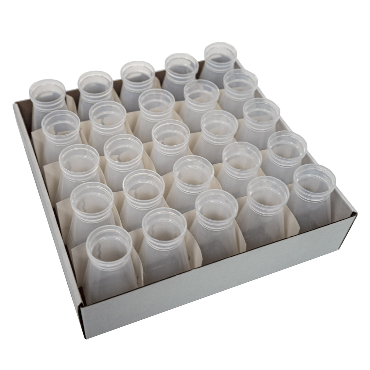 Drosophila Bottles, 6oz (177ml), Square Bottom, Bulk/Tray Package, 200 Pcs/Case
