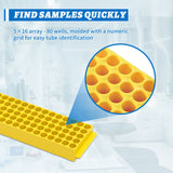 Biologix®  80-Well Microcentrifuge Tube Rack, Assorted Colors, 5/Bag, 4 Bags/Case