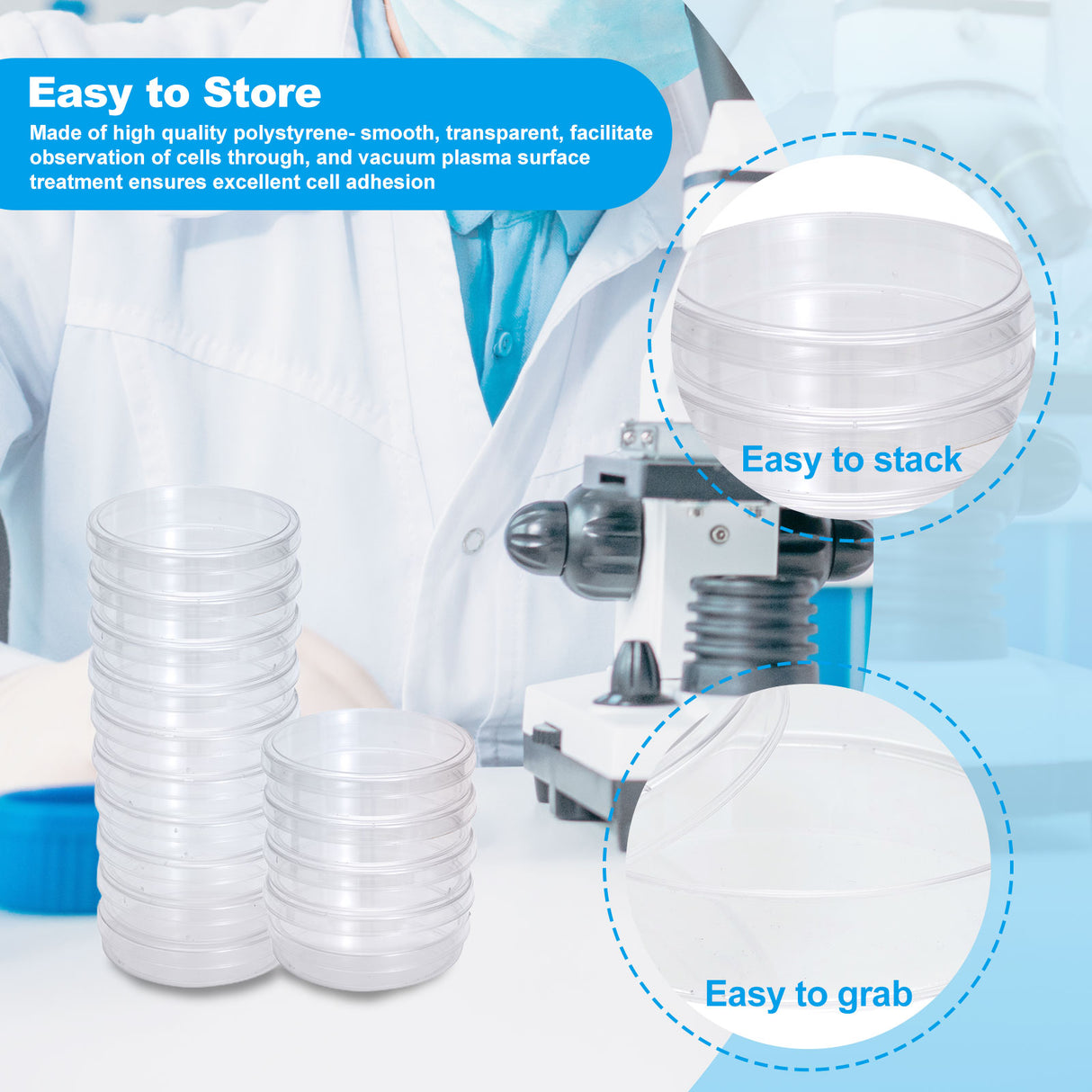 Biologix® Cell Culture Dishes-90x20mm, 10/Pack, 200/Case