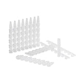 Biologix® 0.2ml-8-Strip PCR Tubes, Individual type with attached cap, flat-top Clear, 120/Unit, 10 Units/Case