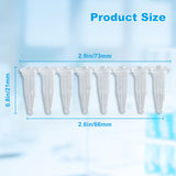 Biologix® 0.2ml-8-Strip PCR Tubes, Individual type with attached cap, flat-top Clear, 120/Unit, 10 Units/Case