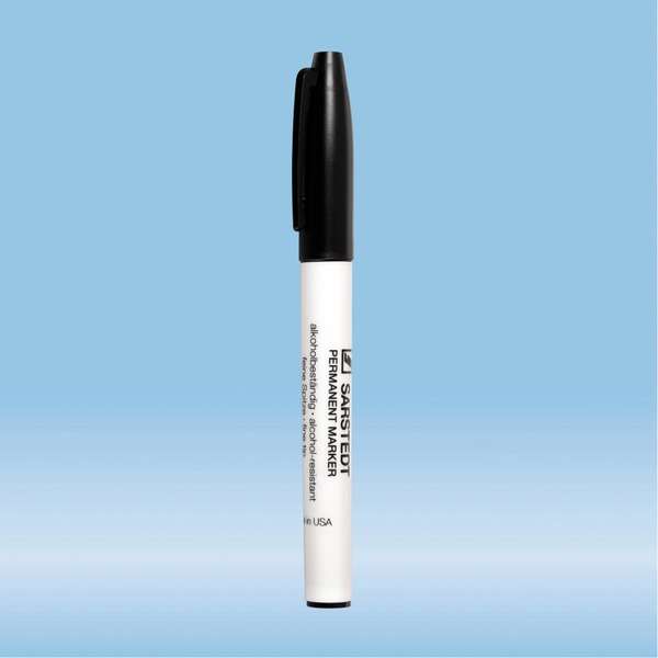 SARSTED Felt marker, black, alcohol-resistant,10 per box