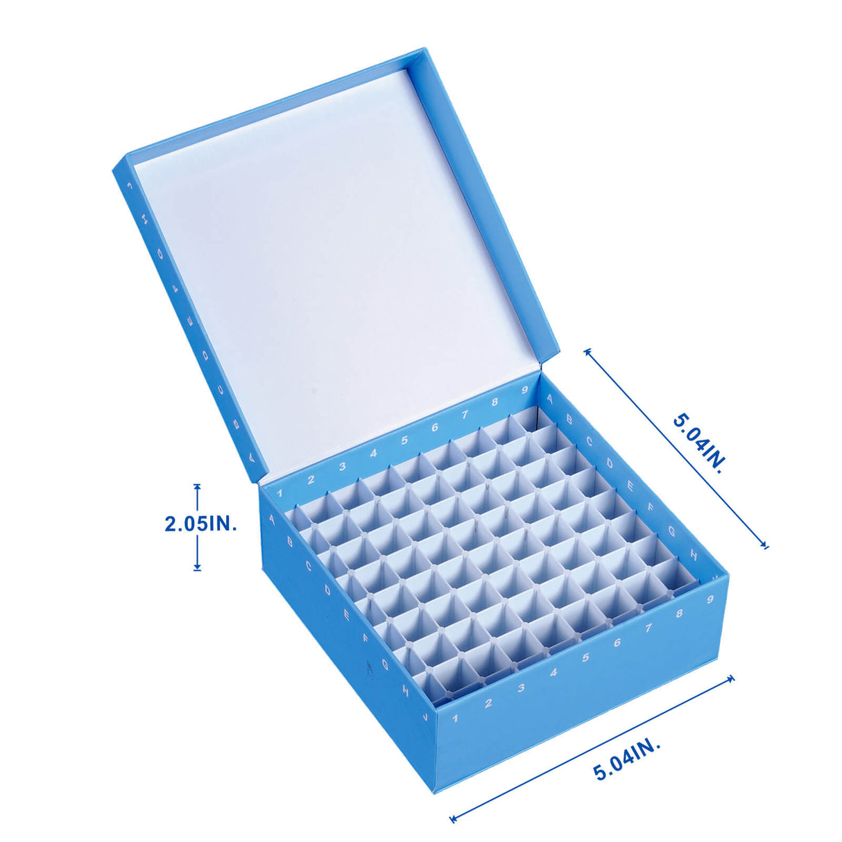 CryoKING® ID-Color™ Cardboard Freezer Boxes (81 well), 5Pcs/Pack