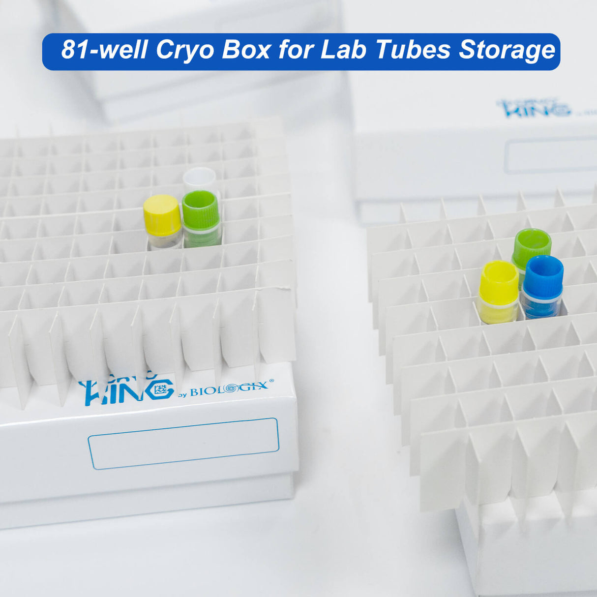 CryoKING® Cardboard Freezer Boxes, Plastic Coating, 5/Bag