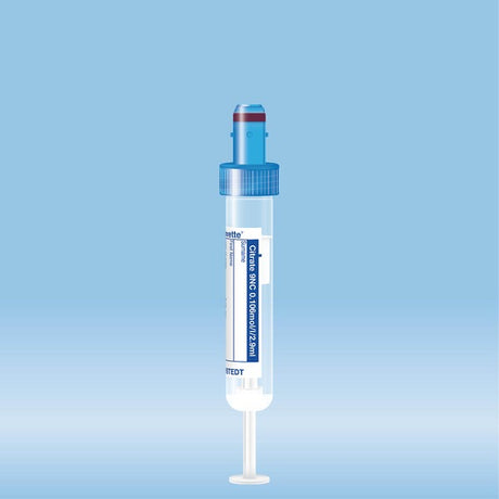 S-Monovette Citrate 3.2%, 2.9 ml, cap blue,  65 x 13 mm, with paper label, 50 Piece(s)