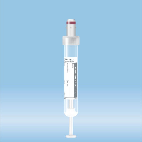 S-Monovette Fluoride/EDTA, 2.7 ml, cap grey,  75 x 13 mm, with paper label, 50 Piece(s)