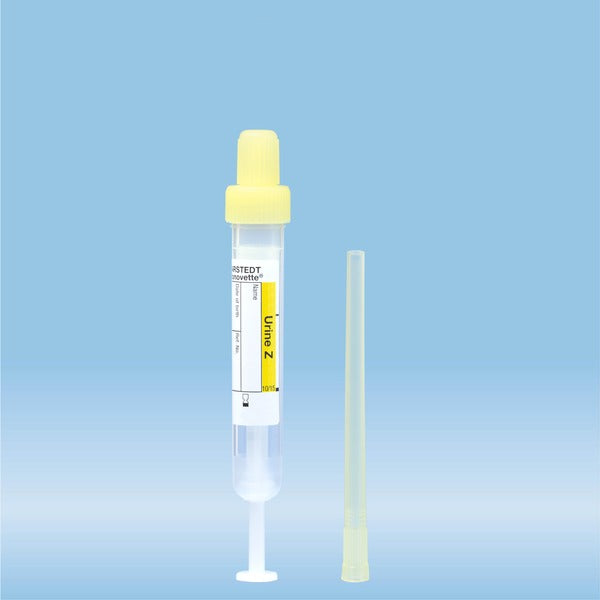 Urine Monovette, 3.2 ml, cap yellow,  75 x 13 mm, 64 piece(s)/bag, 64 Piece(s)