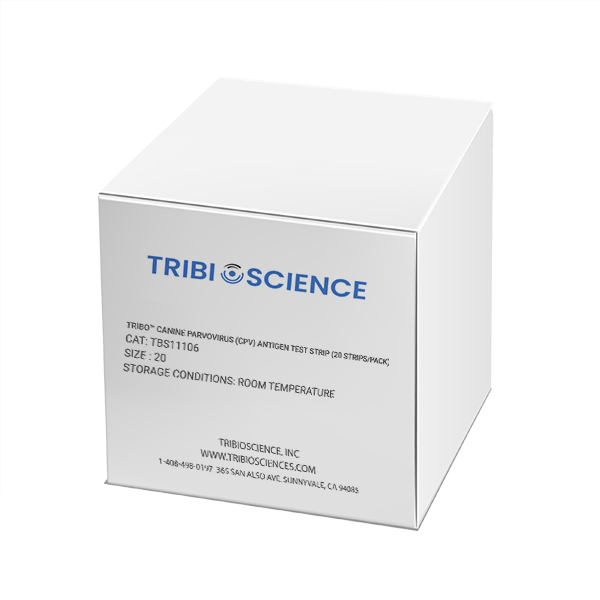 Tribo™ Canine Parvovirus (CPV) antigen test strip (20 strips/pack)