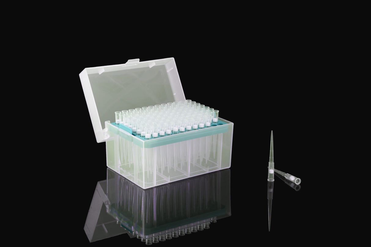 NEST Pipette Tips, Clear, Racked, Low Retention, Sterile, 96/box, 960/pk, 4800/cs
