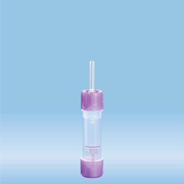 Microvette 100 K3 EDTA, 100 ¬µl, cap violet, flat base, 100 Piece(s)