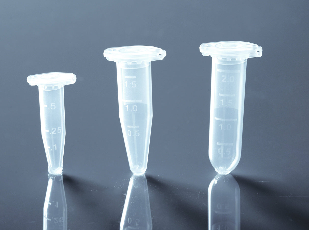 NEST 0.6 mL, 1.5 mL, 2 mL, 5 mL Microcentrifuge Tube, Clear, Sterile, Conical or round, Lock Cap