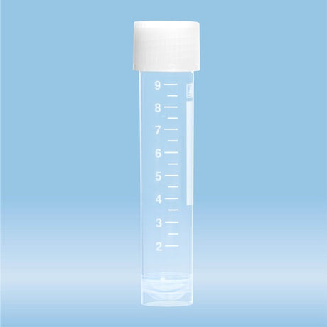 Screw cap tube,  10 ml,  79 x 16 mm, PP, with print, 1000 Piece(s)