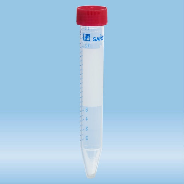  Screw cap tube, 15 ml,  120 x 17 mm, PP, with print, 500 Piece(s)