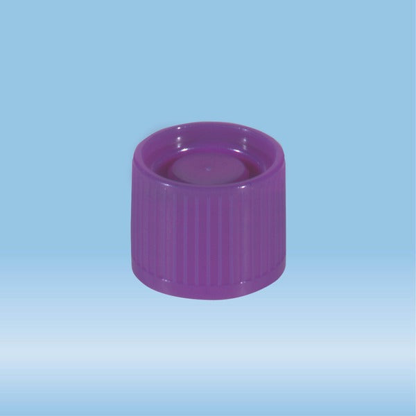 Screw cap, purple, suitable for tubes  16-16.5 mm, 1000 Piece(s)