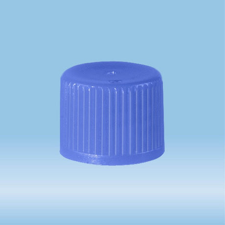 Archiving screw cap, HD-PE, blue, for tubes  13 mm, 1000 Piece(s)