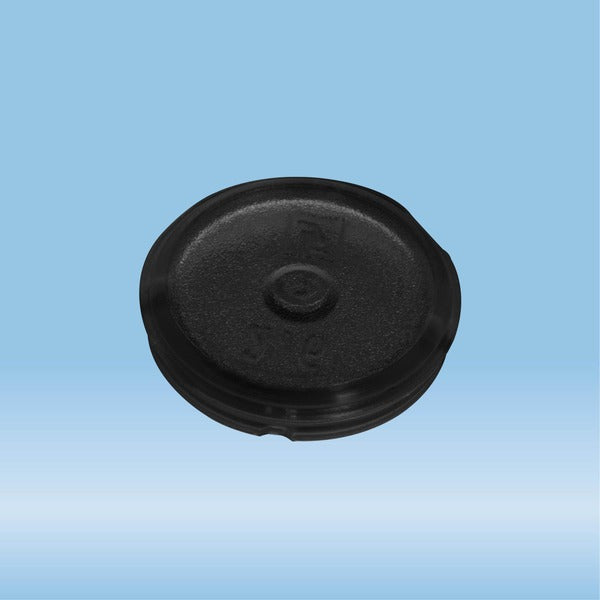 Colour-coded inserts, black, PP, suitable for screw caps 65.712.xxx, 500 Piece(s)