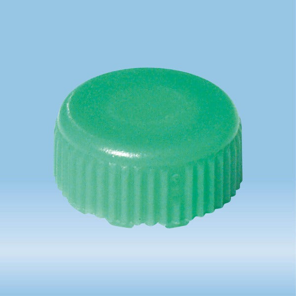 Screw cap, green, suitable for screw cap micro tubes, 500 Piece(s)