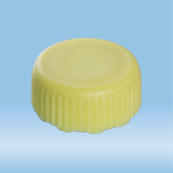 Screw cap, yellow, sterile, suitable for screw cap micro tubes, 500 Piece(s)