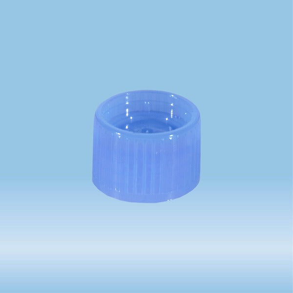 Screw cap, blue, suitable for tubes  15.3 mm, 1000 Piece(s)