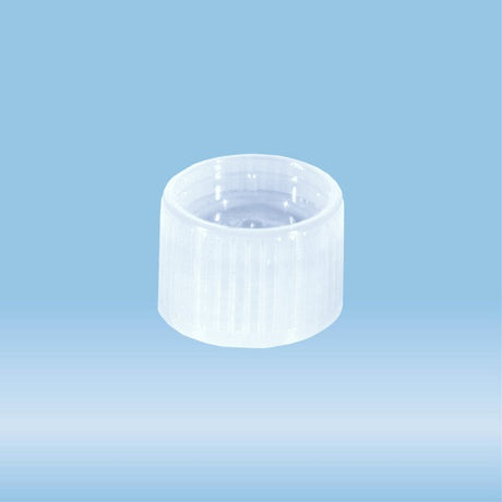 Screw cap, transparent, suitable for tubes  15.3 mm, 1000 Piece(s)