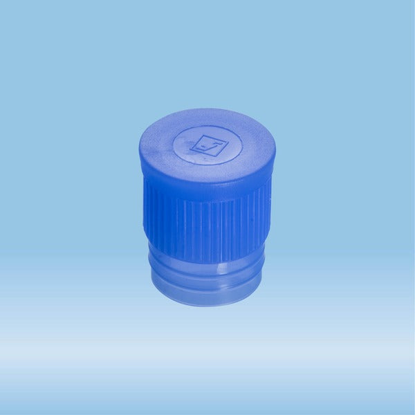 Push cap, blue, suitable for tubes  16-17 mm, 1000 Piece(s)