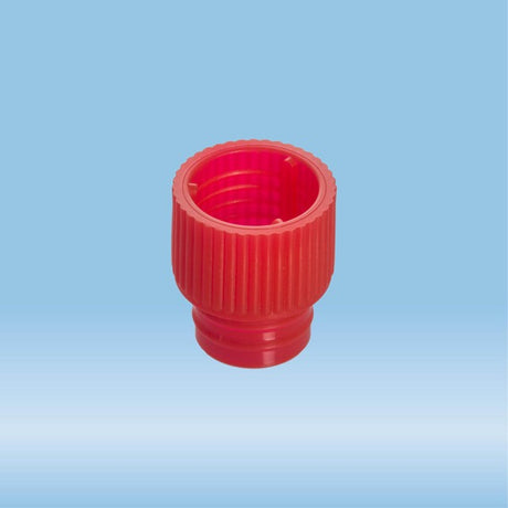 Push cap, red, suitable for tubes  12 mm, 1000 Piece(s)