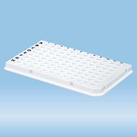 PCR¬†plate half skirt, 96 well, white, Low Profile, 100 ¬µl, PCR Performance Tested, PP, 25 Piece(s)