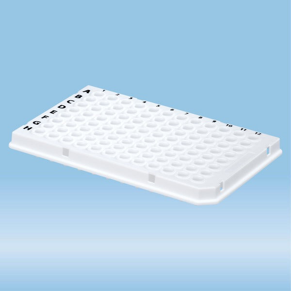 PCR¬†plate half skirt, 96 well, white, Low Profile, 100 ¬µl, PCR Performance Tested, PP, 25 Piece(s)