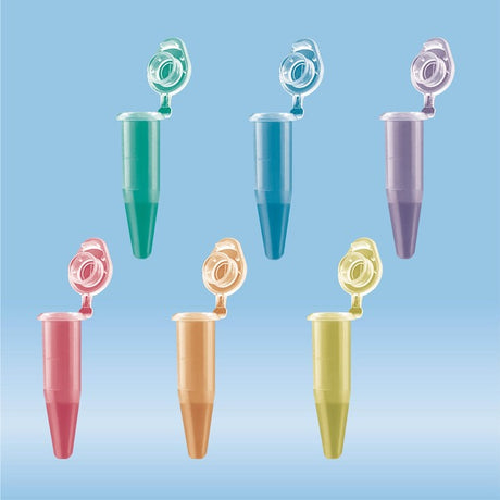 PCR single tube, 0.2 ml, PCR Performance Tested, colour mix, PP, flat cap, 3000 Piece(s)
