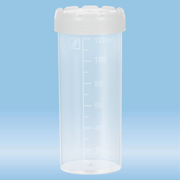 Multi-purpose container, 120 ml,  105 x 44 mm, graduated, PP, 250 Piece(s)