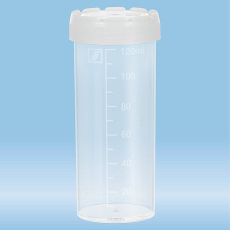 Multi-purpose container, 120 ml,  105 x 44 mm, graduated, PP, 250 Piece(s)