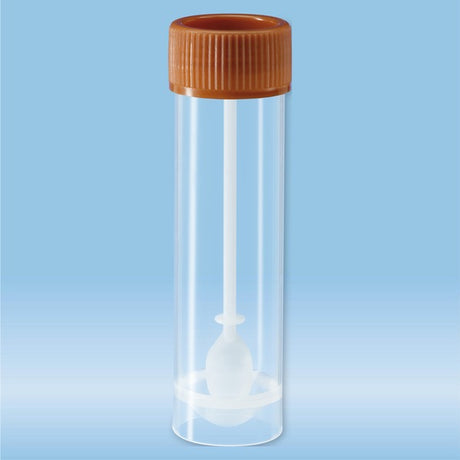 Faeces tube, screw cap,  76 x 20 mm, transparent, sterile, 500 Piece(s)