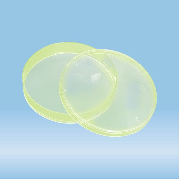 Petri dish, 92 x 16 mm, yellow, with ventilation cams, 480 Piece(s)