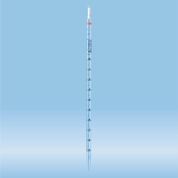 Serological pipette, with tip, plugged, 10 ml, sterile, 25 piece(s)/bag, 500 Piece(s)