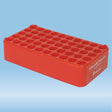 S-Monovette rack D17,  opening: 17 mm, 5 x 10, red, 1 Piece(s)