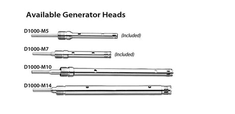 D1000 Homogenizer, 220V, INCLUDES 5MM AND 7MM GENERATORS
