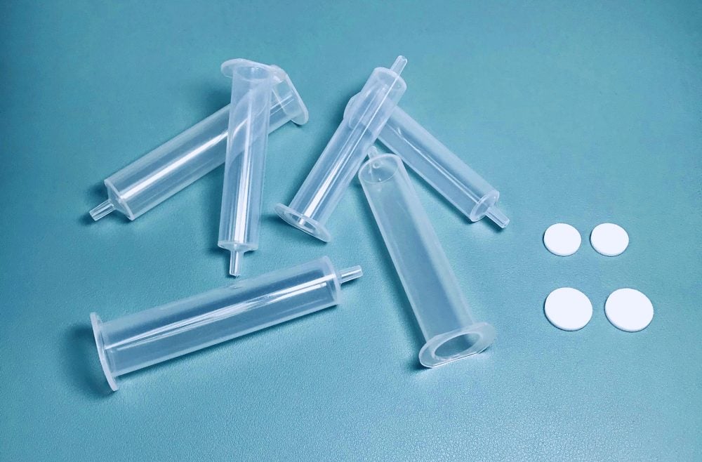 Empty Cartridge 6mL with 2 frits for sample preparation