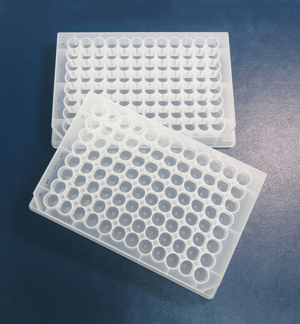 Assay Plate: 96-Well, “V” Bottom, Clear, RNase/DNase-, and Pyrogen-free