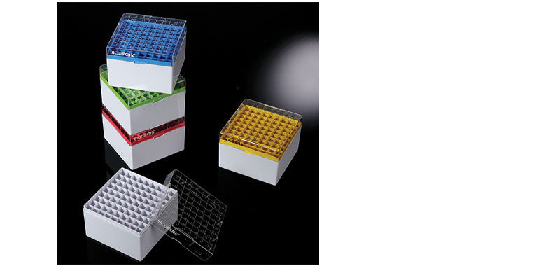 81-Well Polycarbonate Freezer Boxes, White Color
